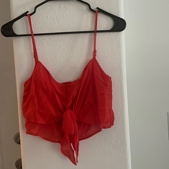 Goodtime USA Orange Crop Top Size M - Picture 2 of 7
